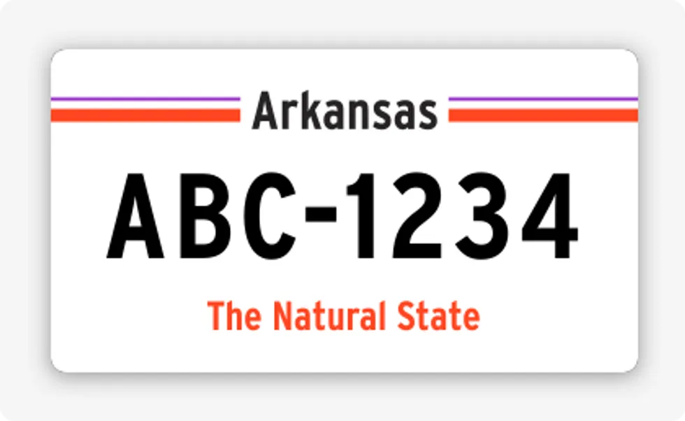 license plate lookup Arkansas